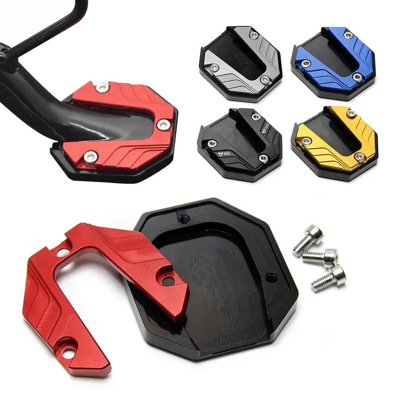 Aluminum Alloy Motorcycle Kickstand Extender Foot Pad 1/2/3pk