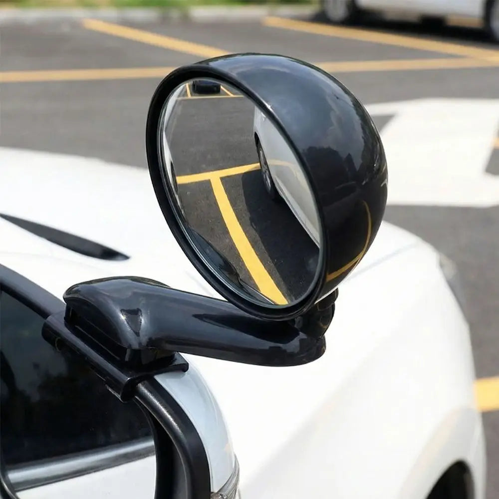 Round Convex Blind Spot Car Mirror 360 Degree Adjustable Design Zpaxo