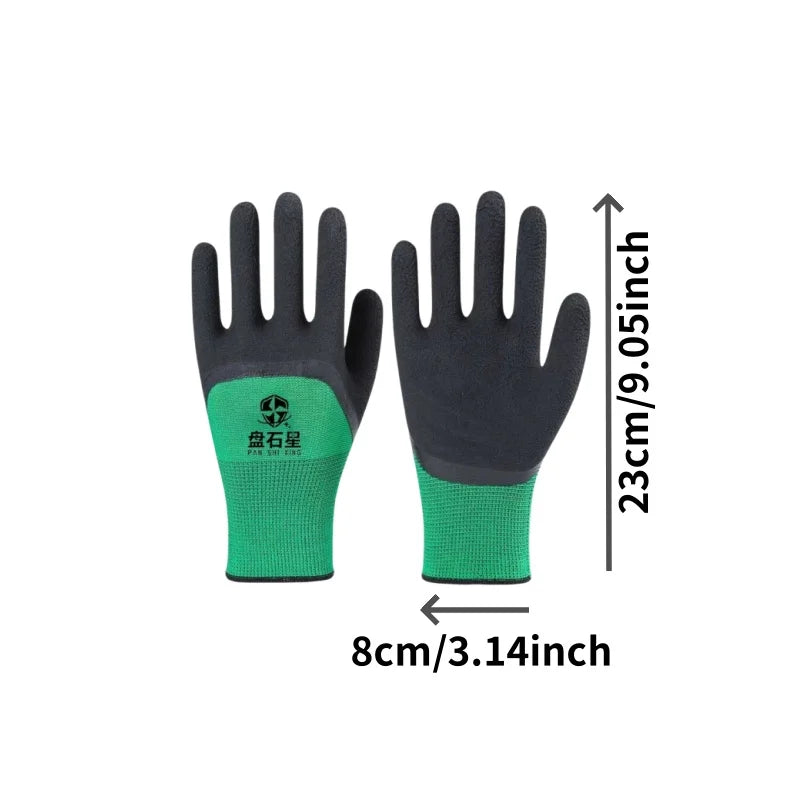 2 Pairs Gardening Gloves - Non-Slip, Ergonomic Design for Outdoor Work, Car Repair, Fishing - Durable & Multi-Purpose (Men & Wom Zpaxo