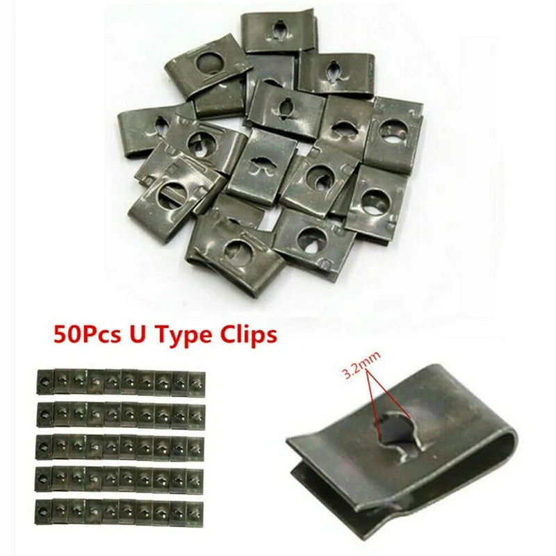Wholesale Metal U-type Car Speed Fastener Clips Self Tapping Screw Zpaxo Default Title