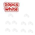 20pcs Soft Nose Pads for Glasses – Non-Slip, High Air Chamber Design, Odorless Eyewear Replacement Set Zpaxo 20pcs white