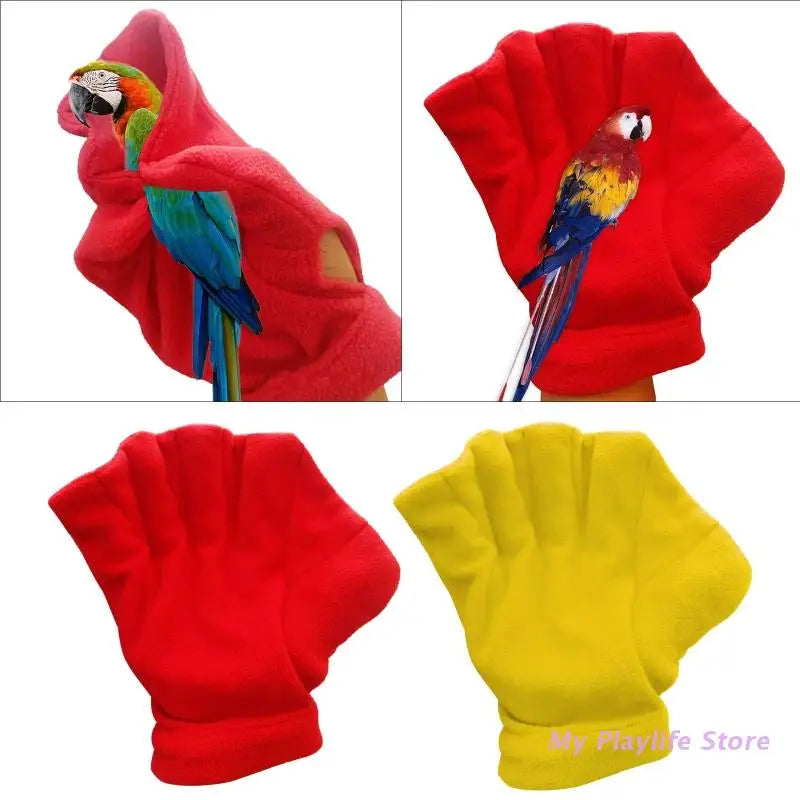 Bird Anti-Bite Gloves Small Pet Bonding Mitt Parrot Chewing Protective Handling Gloves for Training Conures Parakeets Zpaxo