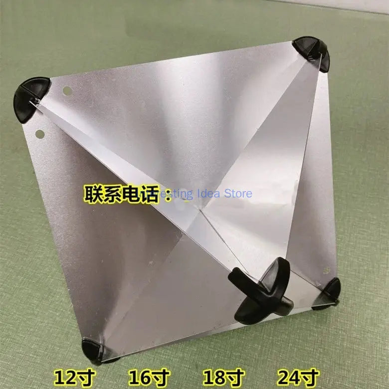 Corner Reflector Aluminum/marine Reflector 12/16/18/24 Inch Drill Multi Sided Reflector with Bracket Zpaxo