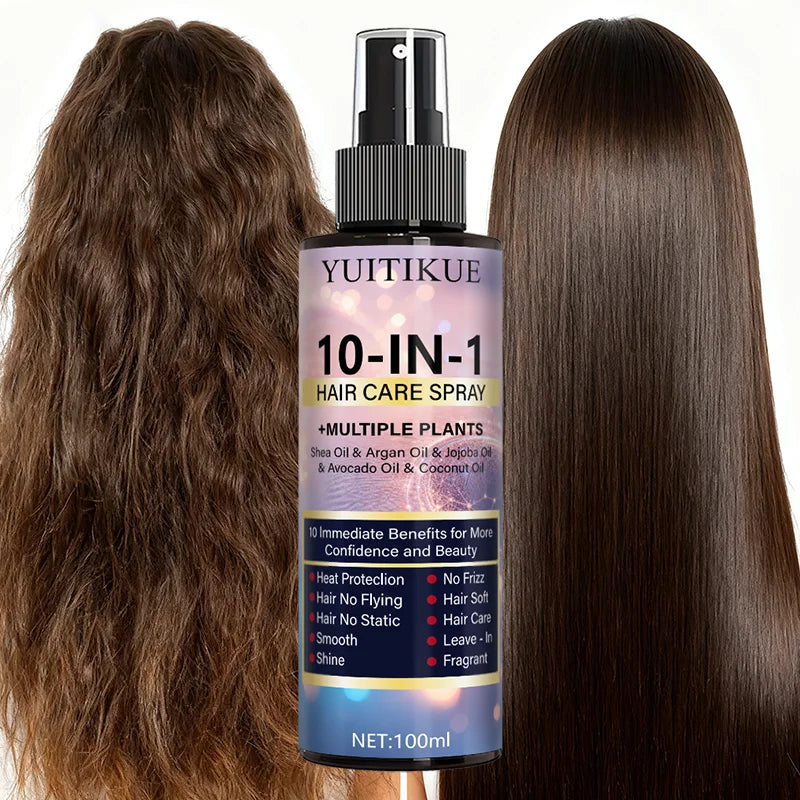 YUITIKUE 10-in-1 Hair Treatment Spray – Heat Protection & Shine Hair Treatment Spray Zpaxo Default Title