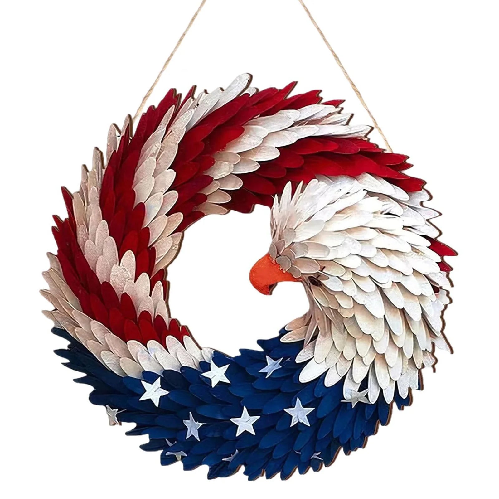 American Eagle Flag Patriotic Wreath 2026 USA 250 Decorations 2d