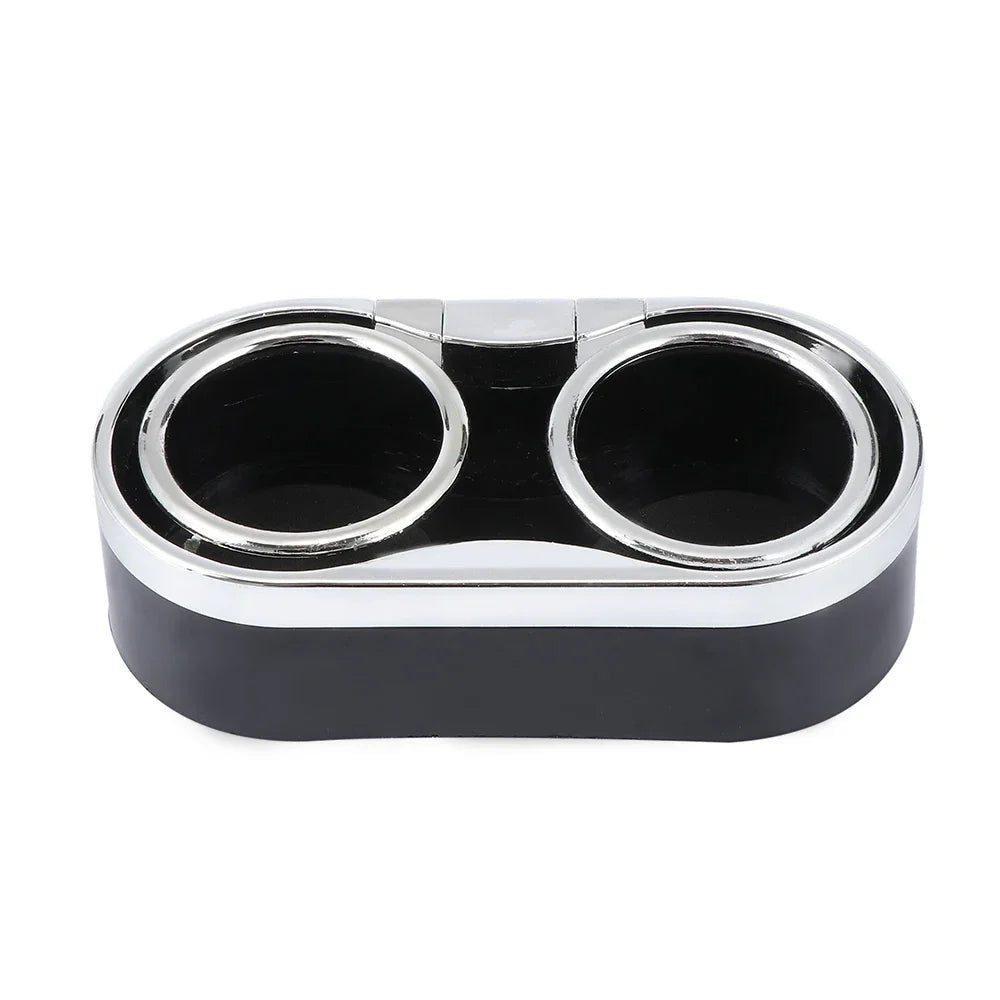 Dual Hole Universal Auto Drink Bottle Holders Cup Holder Adhesive Zpaxo black