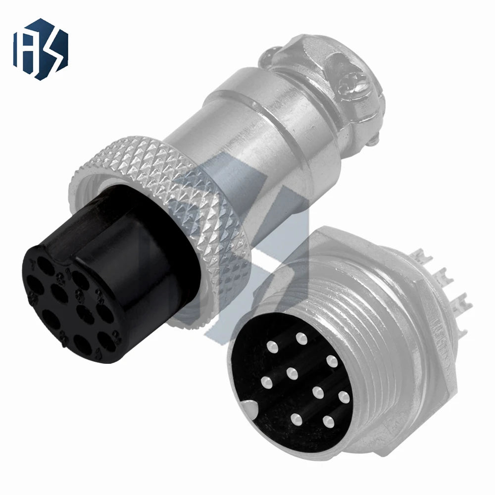 Metal GX16 16mm Aviation Wire Plug – 2-10 Pin Male Female Panel Mount Connector Zpaxo