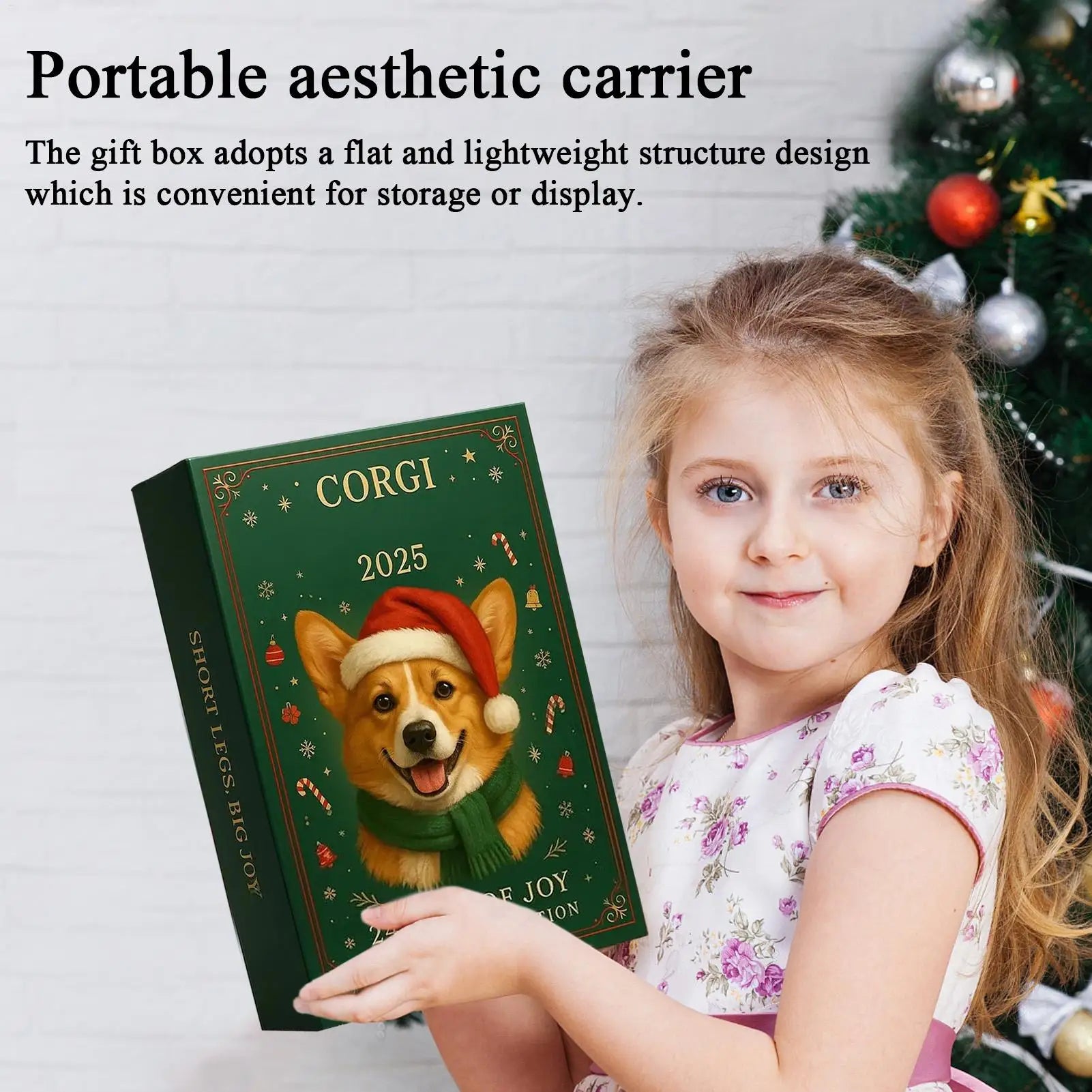 2D Acrylic Puppy Advent Calendar 24 Days Christmas Countdown 2025