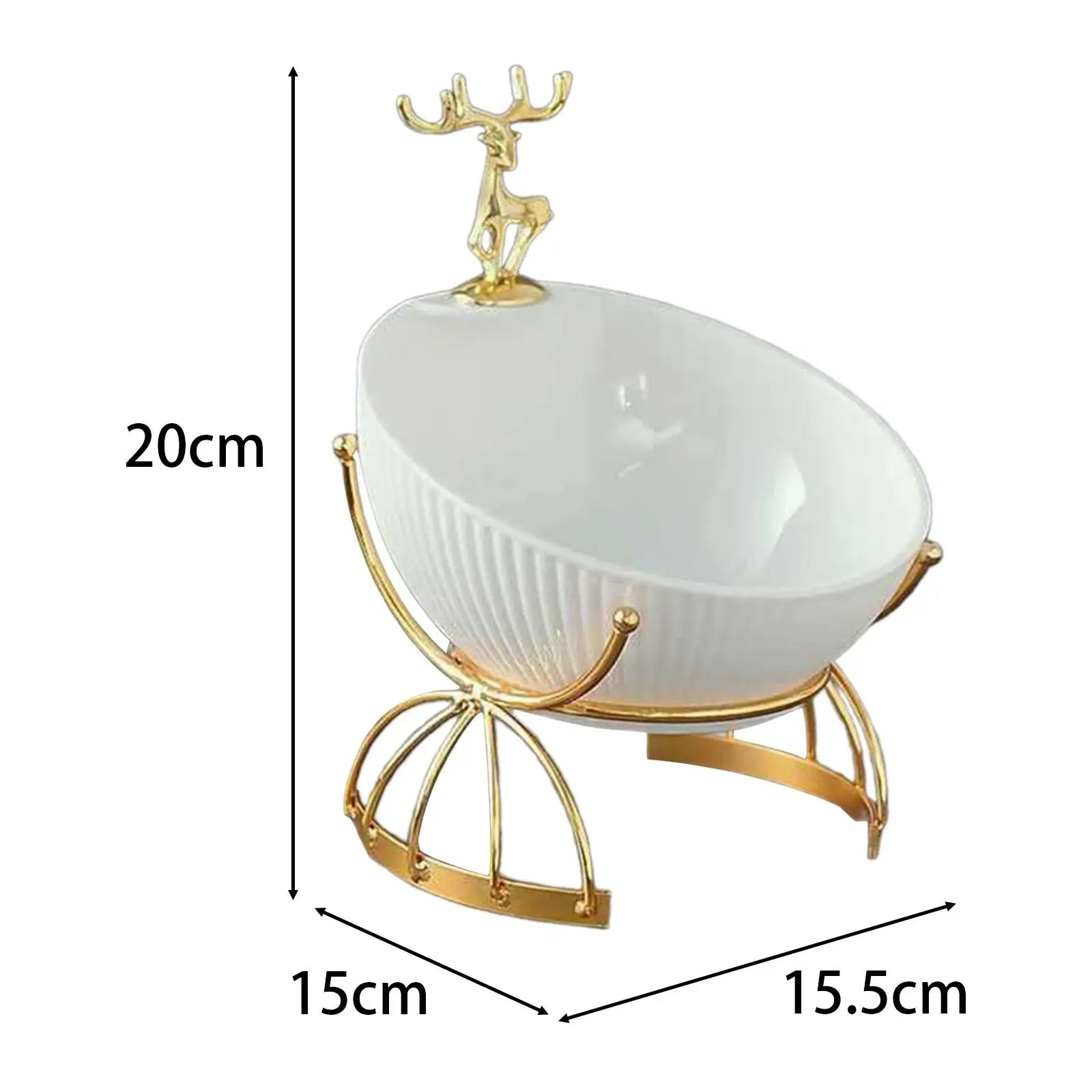 Deer Desk Storage Tray Statue Fashion Keys Holder Living Zpaxo
