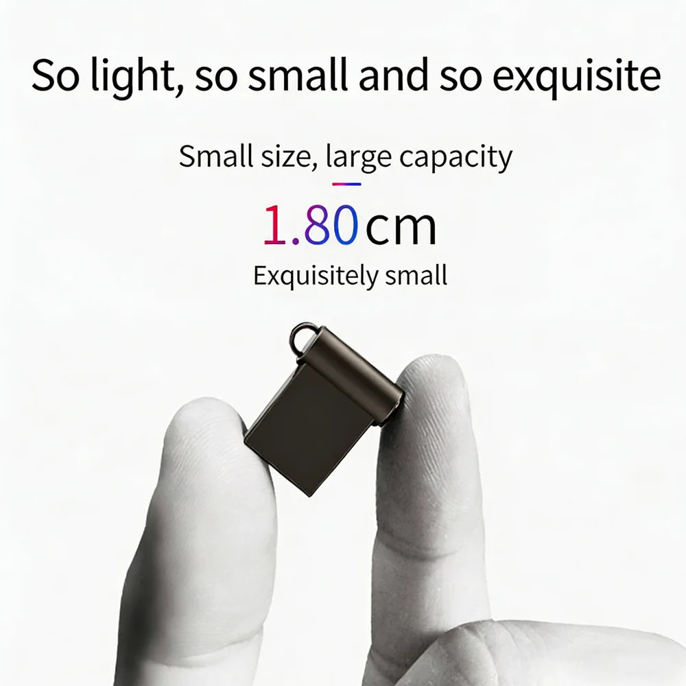 50 pcs Logo High-Speed Mini USB Flash Drives, Free Shipping USB 3.0/2.0 Interface 128GB/64GB/32GB Storage USB Metal Flash Drive Zpaxo