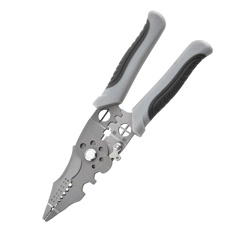 Wire Stripper Decrustation Pliers Adjustable Electrical Wire Stripping Tool Non-slip Wire Stripper Crimper For Electrical Cable Zpaxo A1