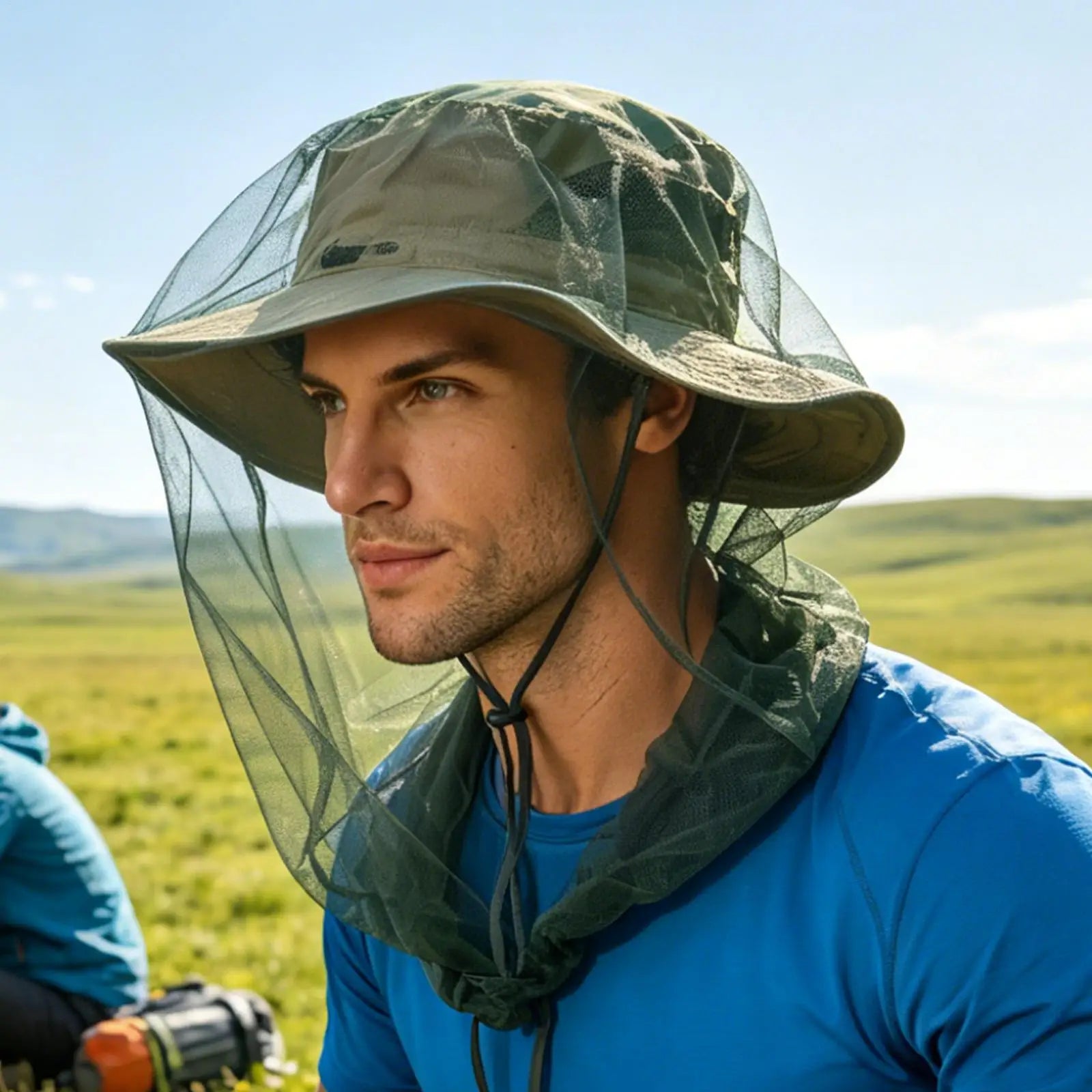 Outdoor Head Face Mask Hat Net Cover Anti-mosquito Mosquito Cap