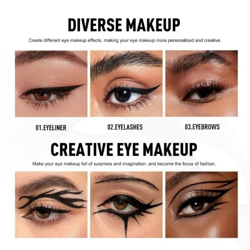 Brown Liquid Eyeliner Ultra-fine Waterproof Long-lasting Not Blooming Easy Wear Quick Drying Smooth Eyeliner Makeup Tools Zpaxo