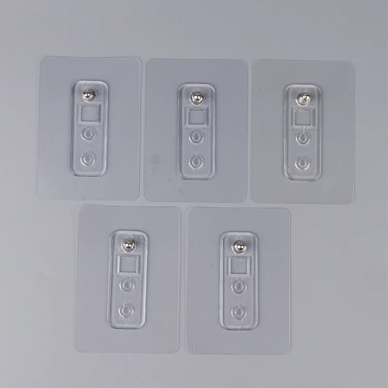 ▶5Pcs No-punch Screw Sticker Strong Non-marking Hangers Nail-free Hooks Sticky Hooks Load-bearing Screws No-punch Screw Sticker Zpaxo 5PCS
