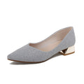 Womens Low Chunky Heel Pumps Solid Pointed Toe 40 43 Shoes 2024 Zpaxo 022-25 Blue 33(insole 21.1cm) China Mainland