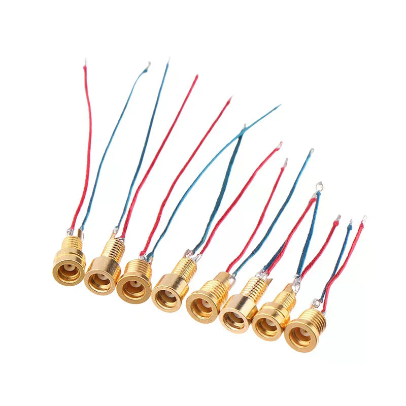 Universal Pin Socket Female Socket With Soldering Wire Mmcx Pure Copper Gold Plated Built-in Hreaded Nut Holder Zpaxo