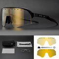 Photochromic Cycling Sunglasses 2024 Bicycle Eyewear Men Women Sports Glasses Road Mountain Bike Fashion Outdoor Running Goggles Zpaxo Black-gold