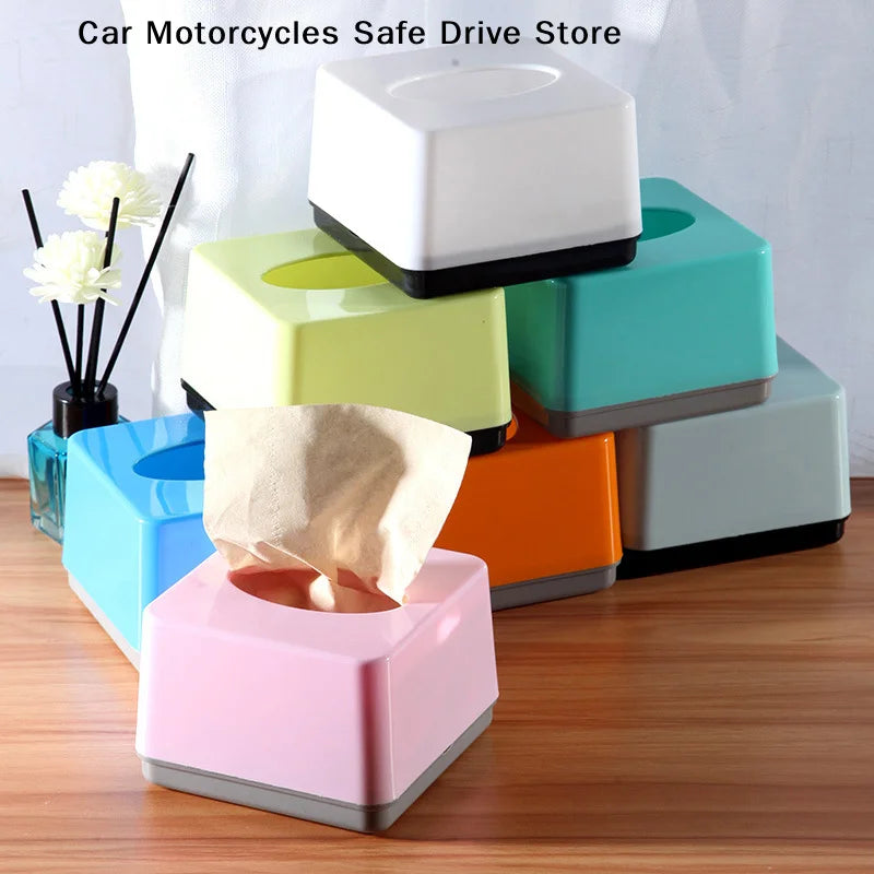 Modern Plastic Square Tissue Box Cover Holder-decorative Holder