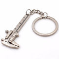 Ruler Scale Keychain Car 0- Gadget Mini Vernier Caliper Measuring Zpaxo silver