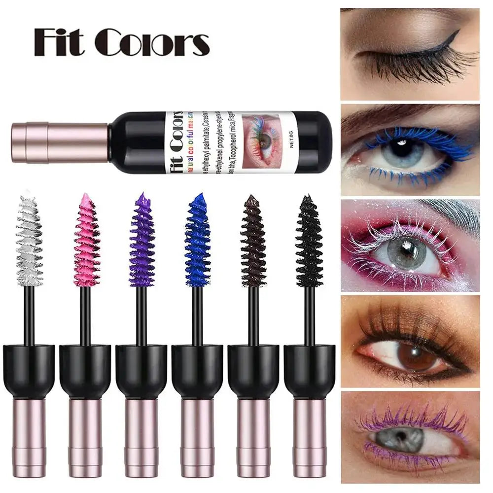 4D Colorful Mascara Waterproof Eyelash Extension Glitter Fast Dry