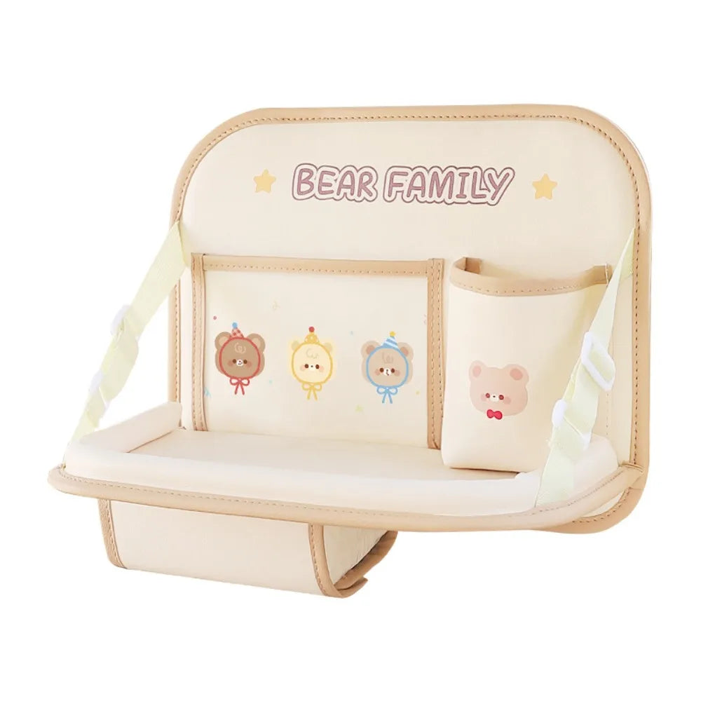 Food Tray Car Back Seat Large Capacity Folding Foldable Backseat Zpaxo StyleA