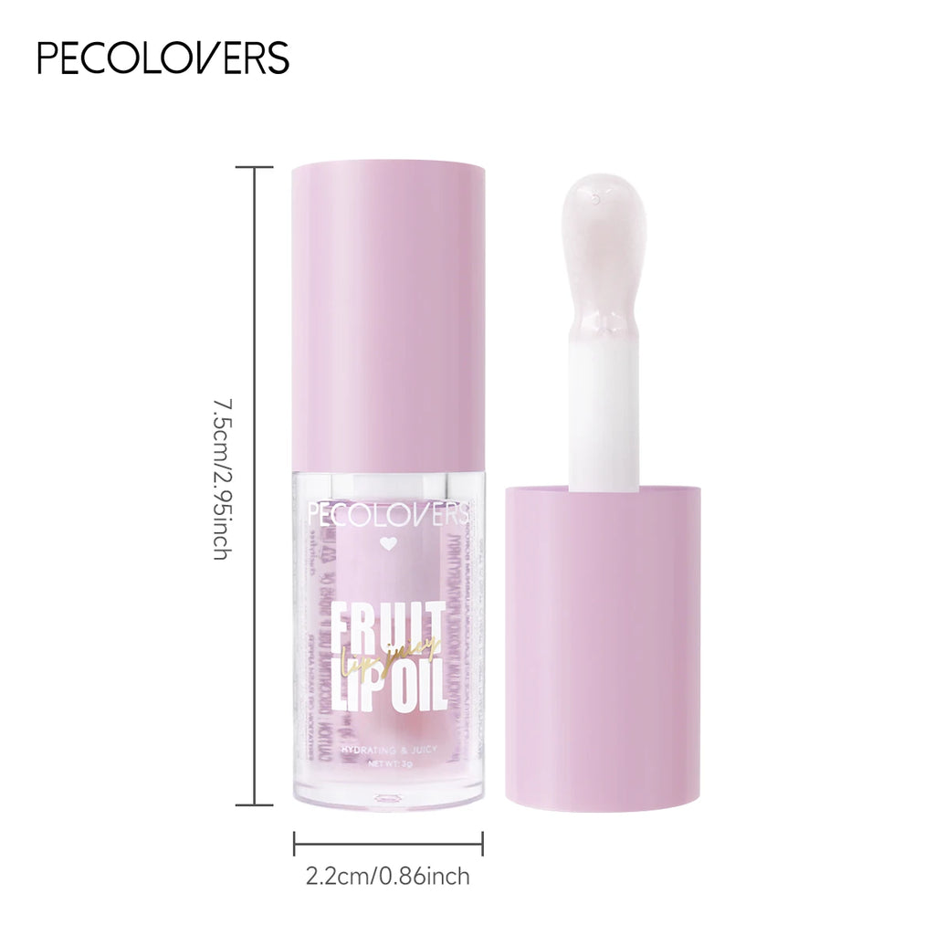 Fruit Mirror Water Lip Gloss Transparent Lip Oil Lasting Liquid Lipstick Clear Glitter Primer Hydrating Plump Lip Gloss Zpaxo