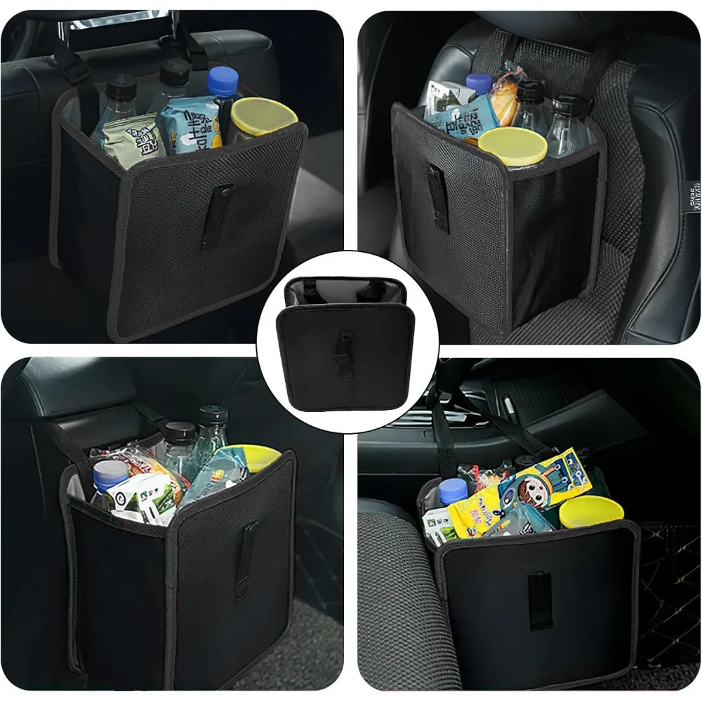 Foldable Hanging Car Trash Can – Waterproof Oxford Cloth, 7L