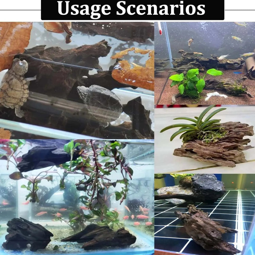 Natural Driftwood Aquarium Decoration – Porous Fish Tank Wood Aquarium Driftwood Zpaxo