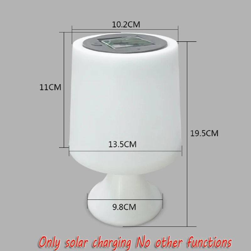 Solar Table Night Light Household Outdoor Garden Indoor Desk Read Zpaxo No other functions