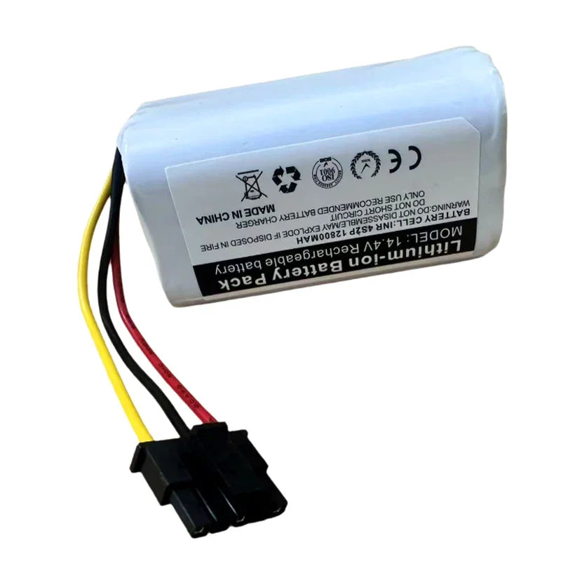 100% New Original 14.4V 12800mAh Rechargeable Li-ion Battery Pack for Xiaomi Mijia Mi Robot Vacuum Mop 2 Lite MJSTL Zpaxo