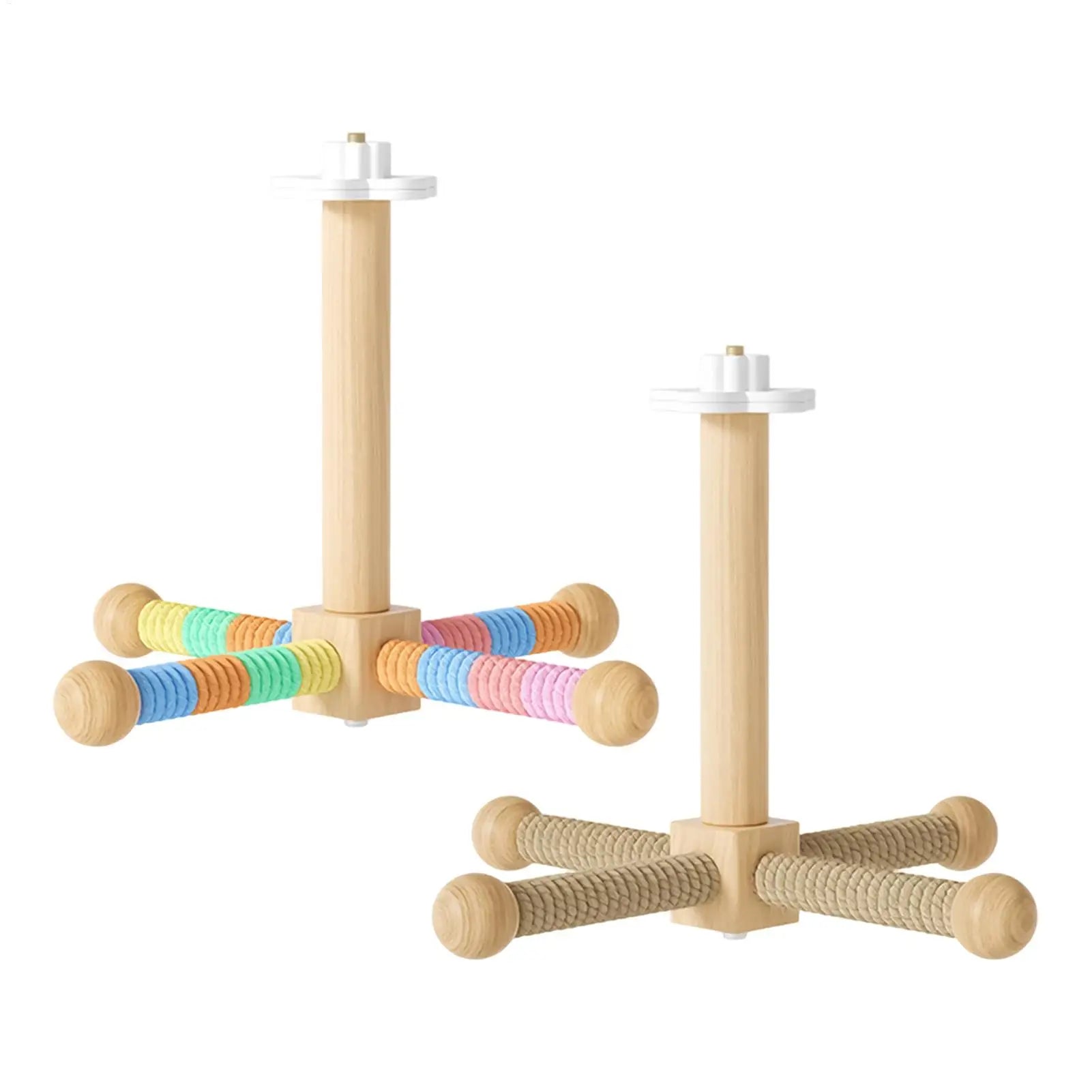 Rotating Wood Bird Perch Toy – Windmill Chew Perch for Parrots Bird Perch Toy Zpaxo