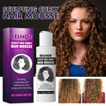 Curly Hair Styling Elastin Mousse Nature Volume Styling Moisturizing Fluffy Thickening Nourishing Enhance Hair Define Gel Cream Zpaxo Default Title