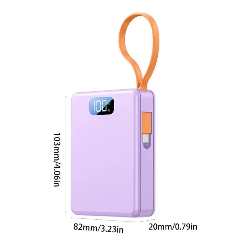 652F 4x18650 Power Battery Case Removable 10W Fast Charging Not Need Zpaxo