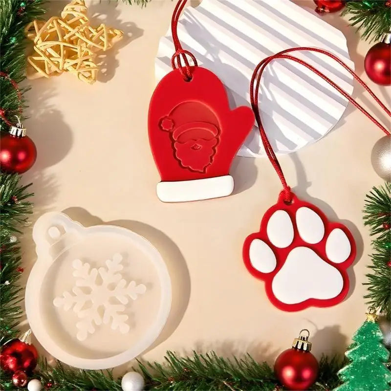 Festival Silicone Mould Reindeers Snowman Home Craft Project