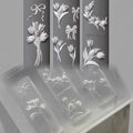 3D Silicone Nail Mold Sweet Flower Tulip Bouquet Transparent Nails Mold DIY Nail Art Decor Manicure Template For Nail Charms Zpaxo Default Title