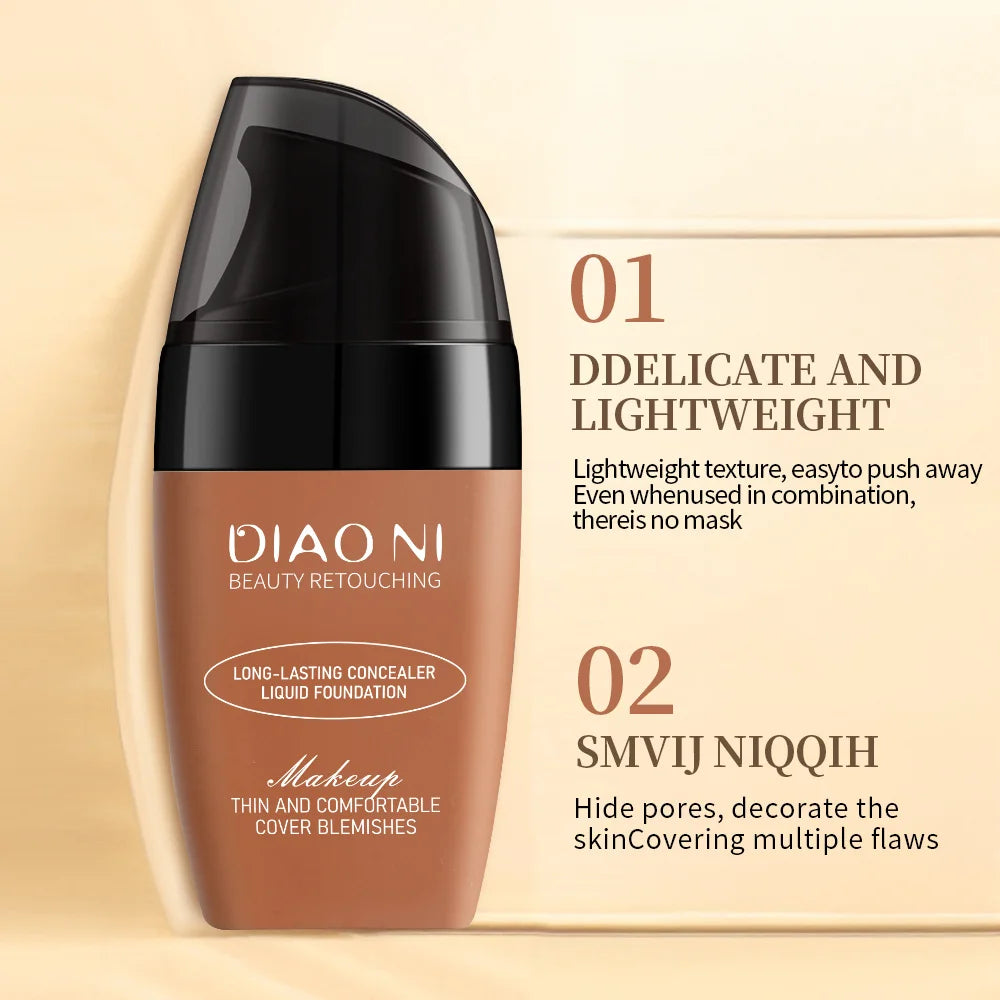 Concealer Moisturizing Oil Control Long-lasting Mix Dry Oily Skin Light Brightening Natural Submissive Liquid Foundation Zpaxo