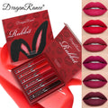 6-Piece Lip Gloss Set, Velvet Matte Lip Gloss, Waterproof and Sweat-Proof Lipstick, Non-Stick Cup Matte Lipstick, Holiday Gift Set Zpaxo D8101