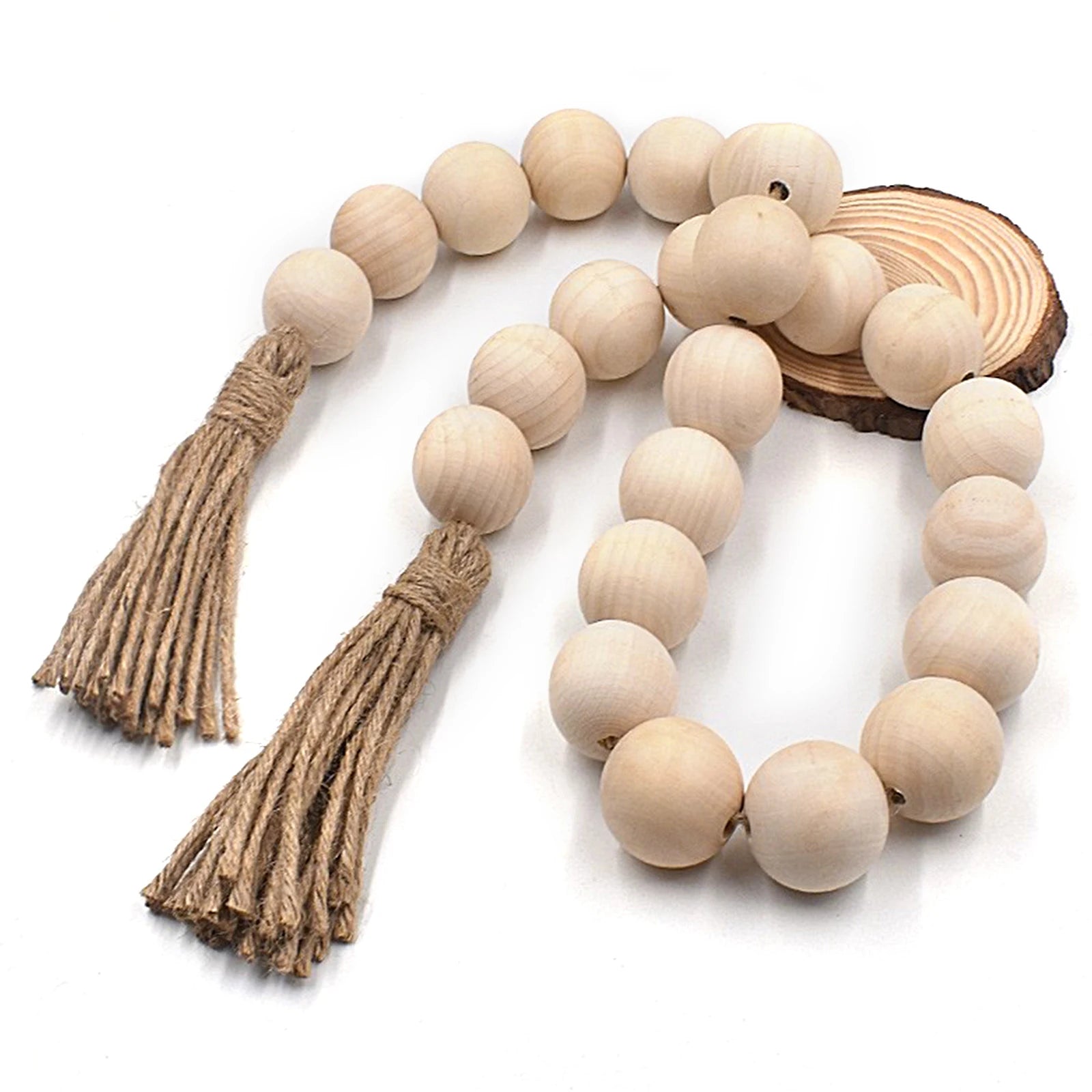 Round Wooden Beads 20/30/40mm – Lead-Free DIY Jewelry Craft Beads