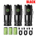 KDULIT 2000LM Mini LED Flashlight – USB-C Rechargeable Torch