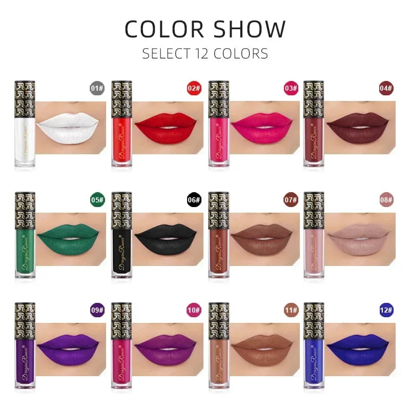 Ryukin Matte Liquid Lipstick Makeup Lip Glaze Moisturizing Waterproof Zpaxo