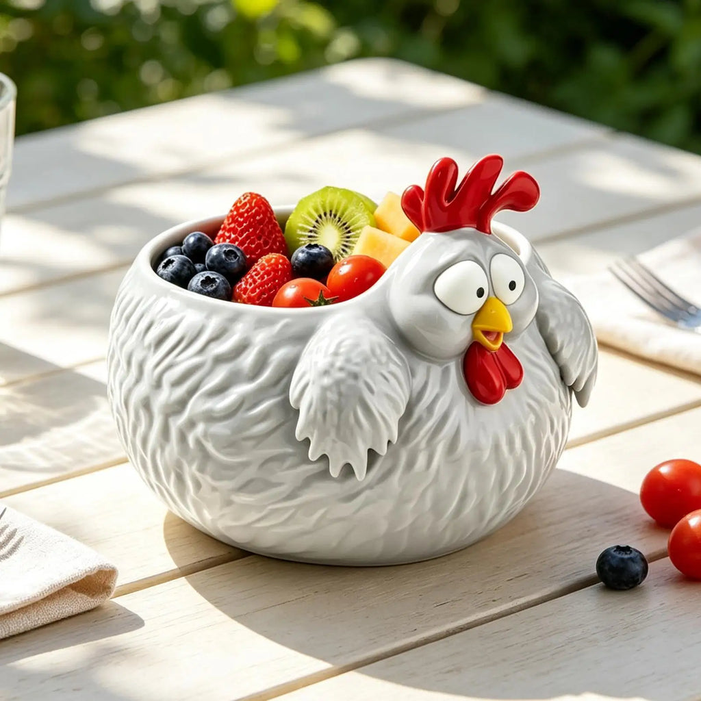 3D Printed Fun Chick Bowl Decorative Chicken Container Hen Kitchen