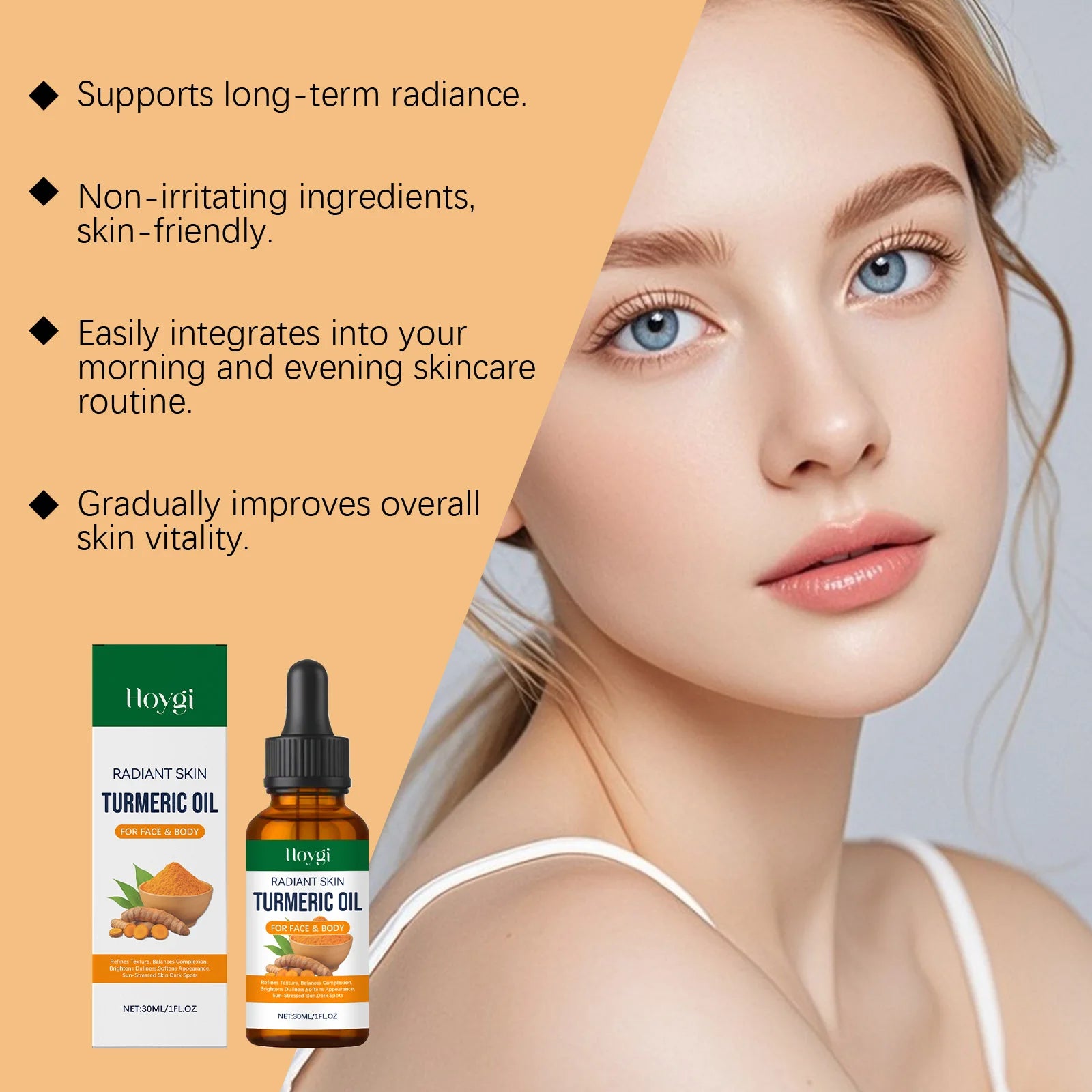 Hoygi Turmeric Face Oil – Dark Spot Corrector & Brightening Serum Brightening Face Oil Zpaxo
