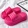 Chunky Platform Slippers Women Summer Comfort Soft Sole Beach Shoes