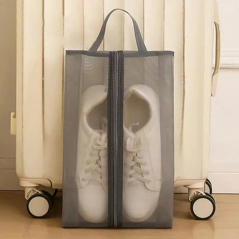 M1Pcs Large Capacity Organizer Foldable Breathable Mesh Shoe Bags Gym Zpaxo A1