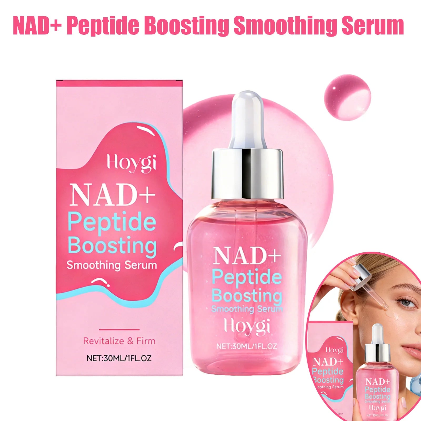 Hoygi NAD+ Peptide Face Serum – Anti-Aging & Hydrating Anti-Aging Face Serum Zpaxo