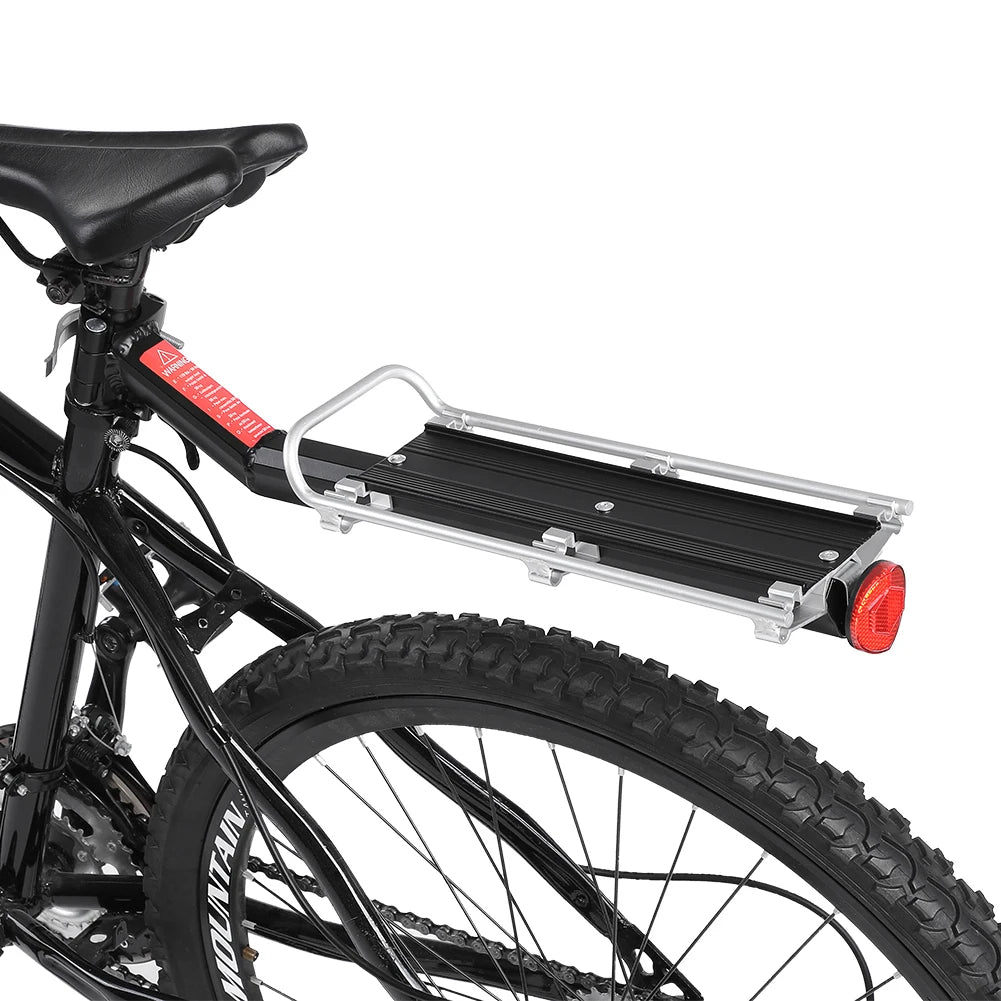 Seat Shelf Bike Mountain Carrier Rack Post Rear Aluminum Alloy Black