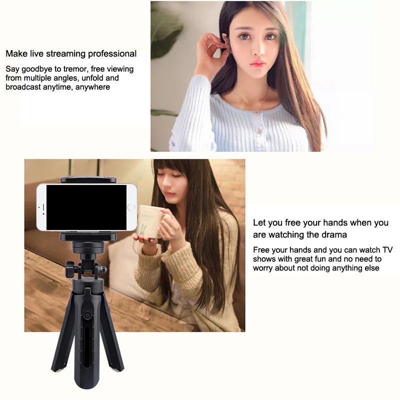 CMPortable Mini Adjustable Desktop Smartphone Tripod Mount Cell Phone