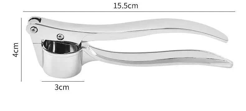 Anti-Skid Thickened Garlic Press Zinc Alloy Manual Garlic Crusher Multifunctional Kitchen Garlic Squeezer Zpaxo Grey-m-a