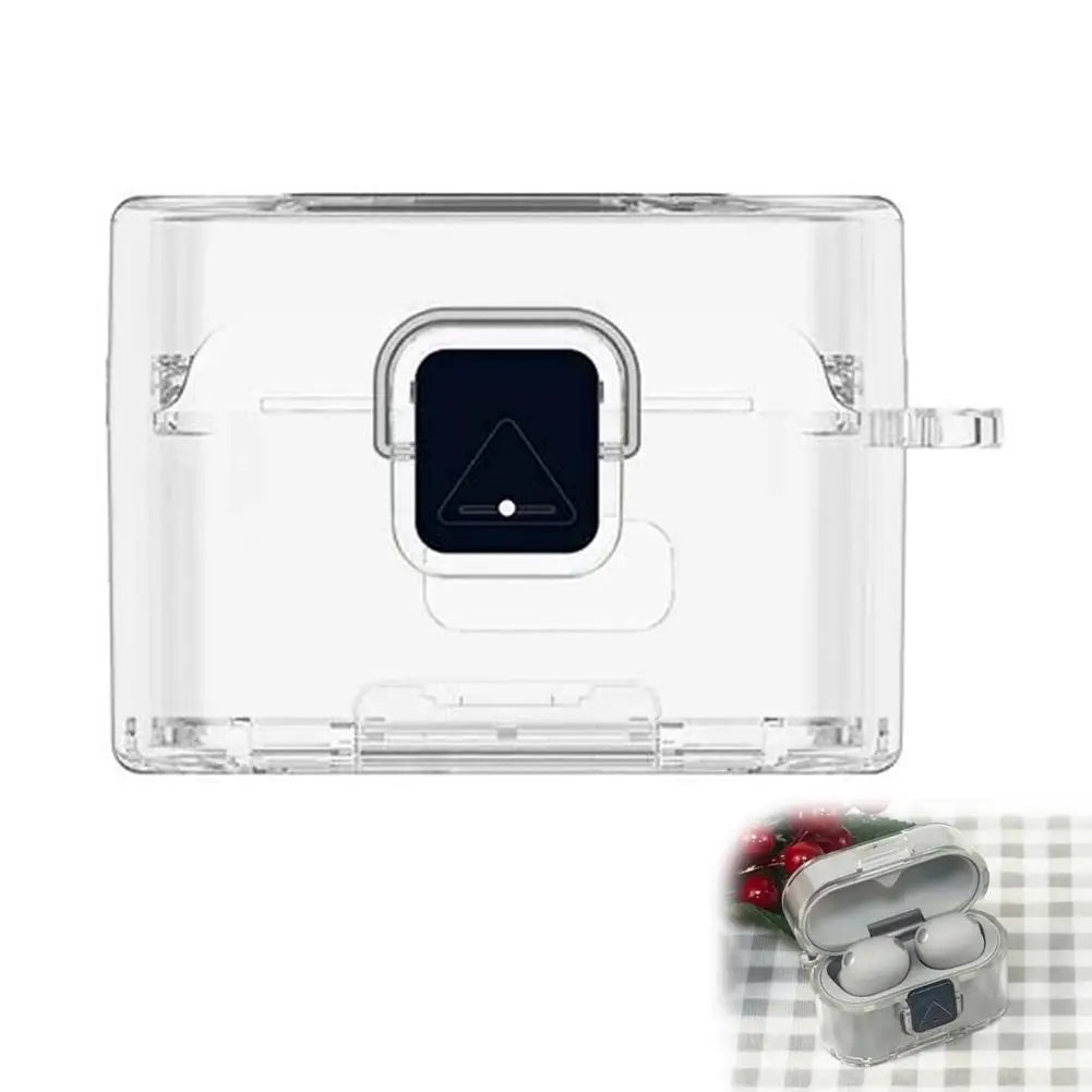 Sony WF-1000XM6 TPU Case Cover with Carabiner Hook Earphone Case Cover Zpaxo white