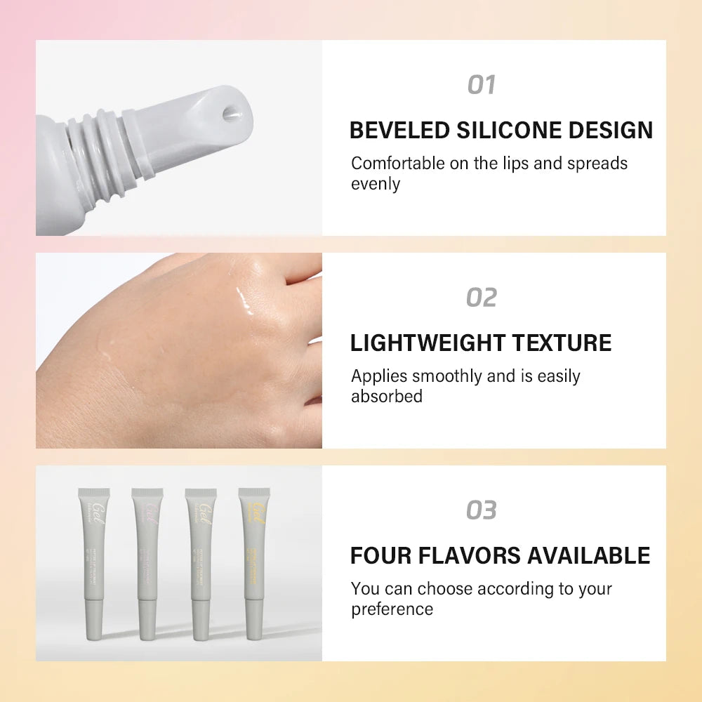 10ml Moisturizing Peptide Lip Treatment Lip Mask Gel Remove Dead Skin Lipstick Base Lip Cream Lip Care Mask Reduce Lip Lines Zpaxo
